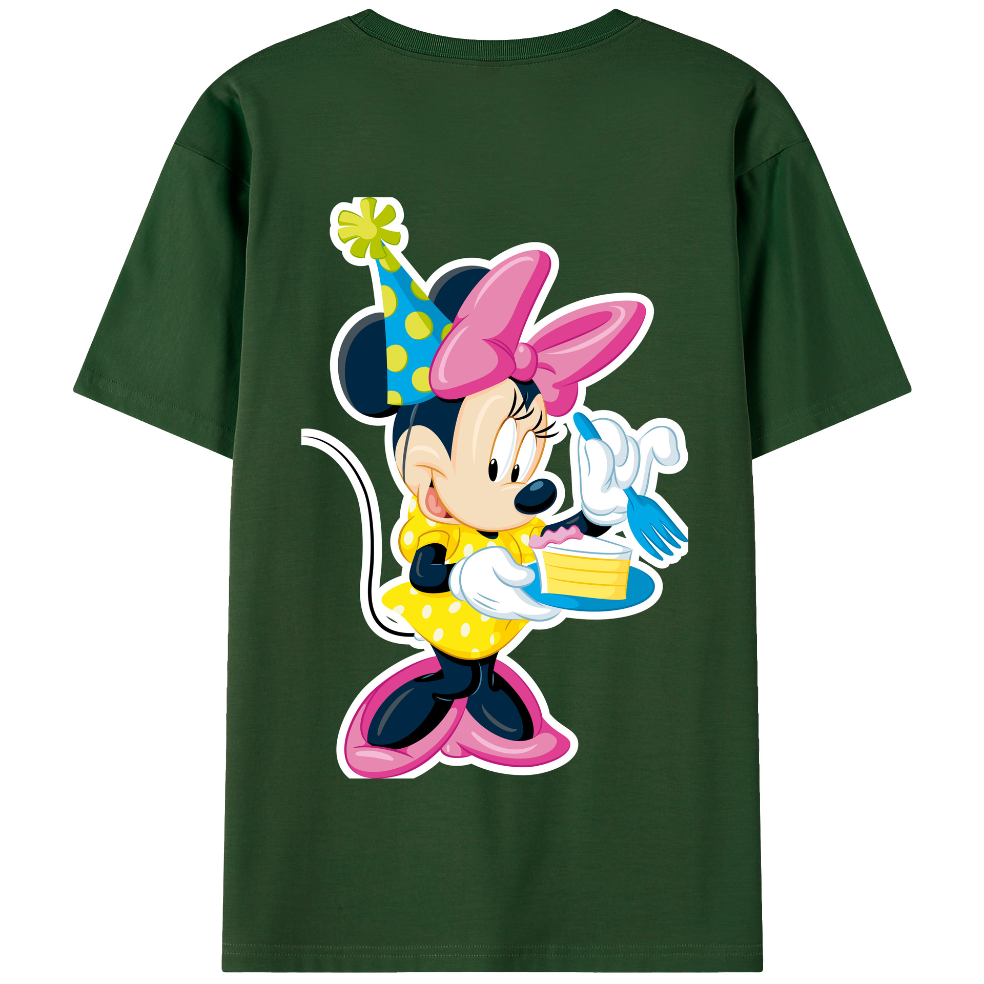 （画像用） ミッキーマウス Mickey Mouse 綿100％半袖Tシャツ（背面プリント）